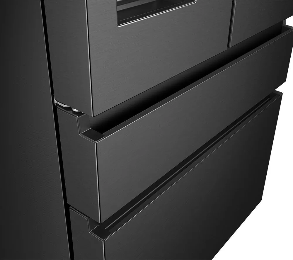HISENSE PureFlat RF728N4SBFE Smart Fridge Freezer - Black Stainless Steel