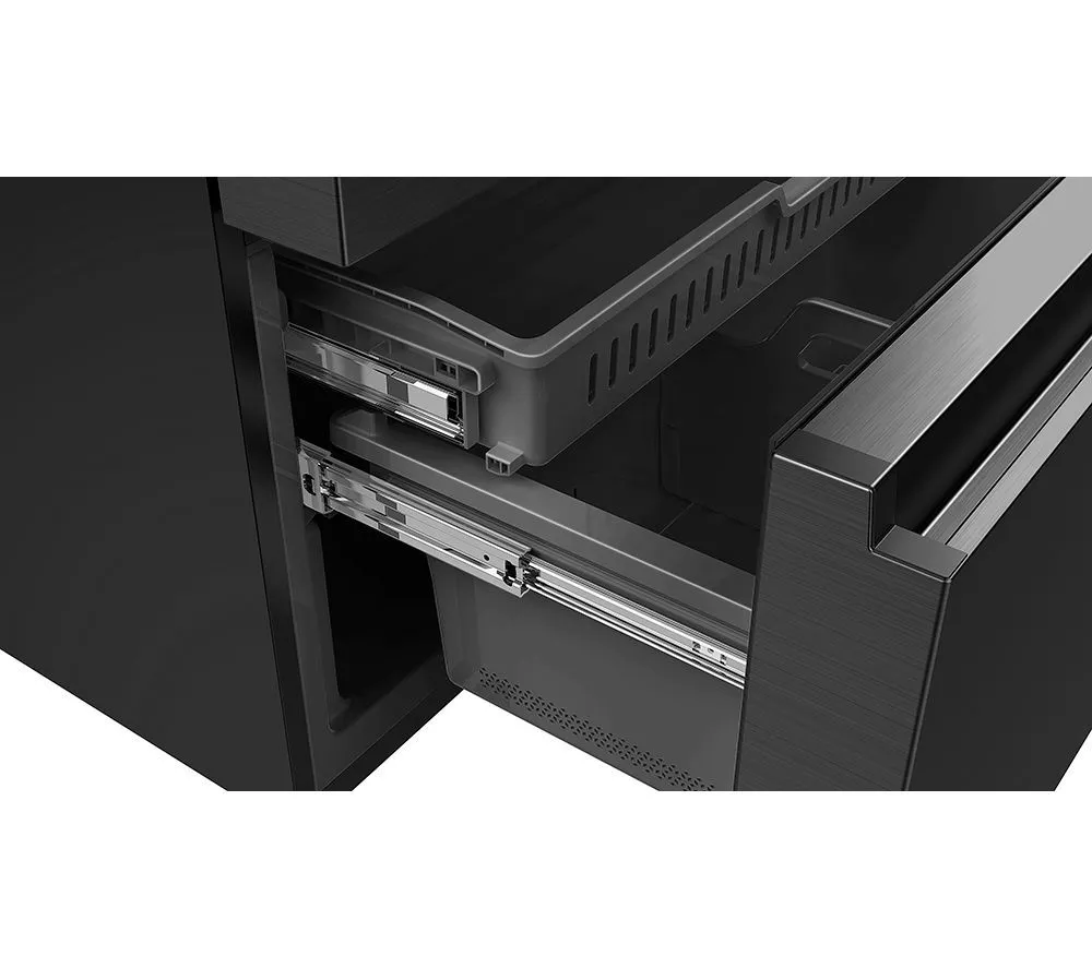 HISENSE PureFlat RF728N4SBFE Smart Fridge Freezer - Black Stainless Steel