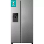 HISENSE PureFlat RS694N4TIE American-Style Fridge Freezer - Stainless Steel