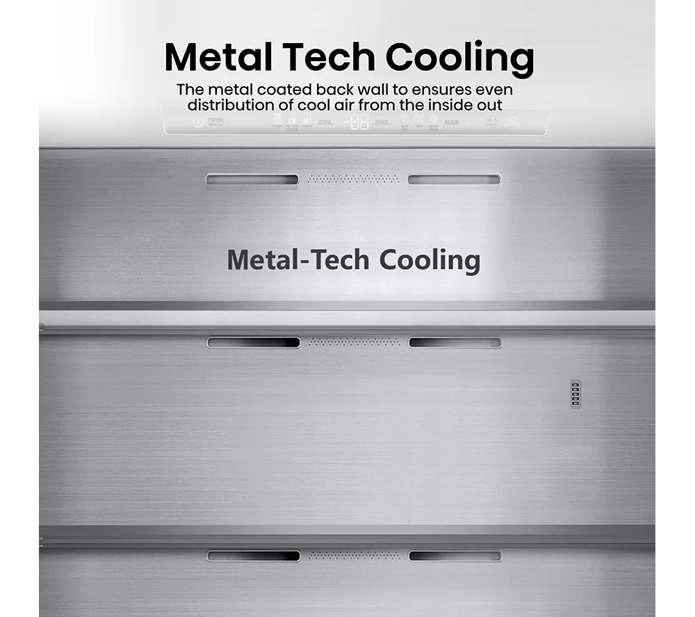HISENSE PureFlat RQ758N4SWSE Smart Fridge Freezer - Stainless Steel
