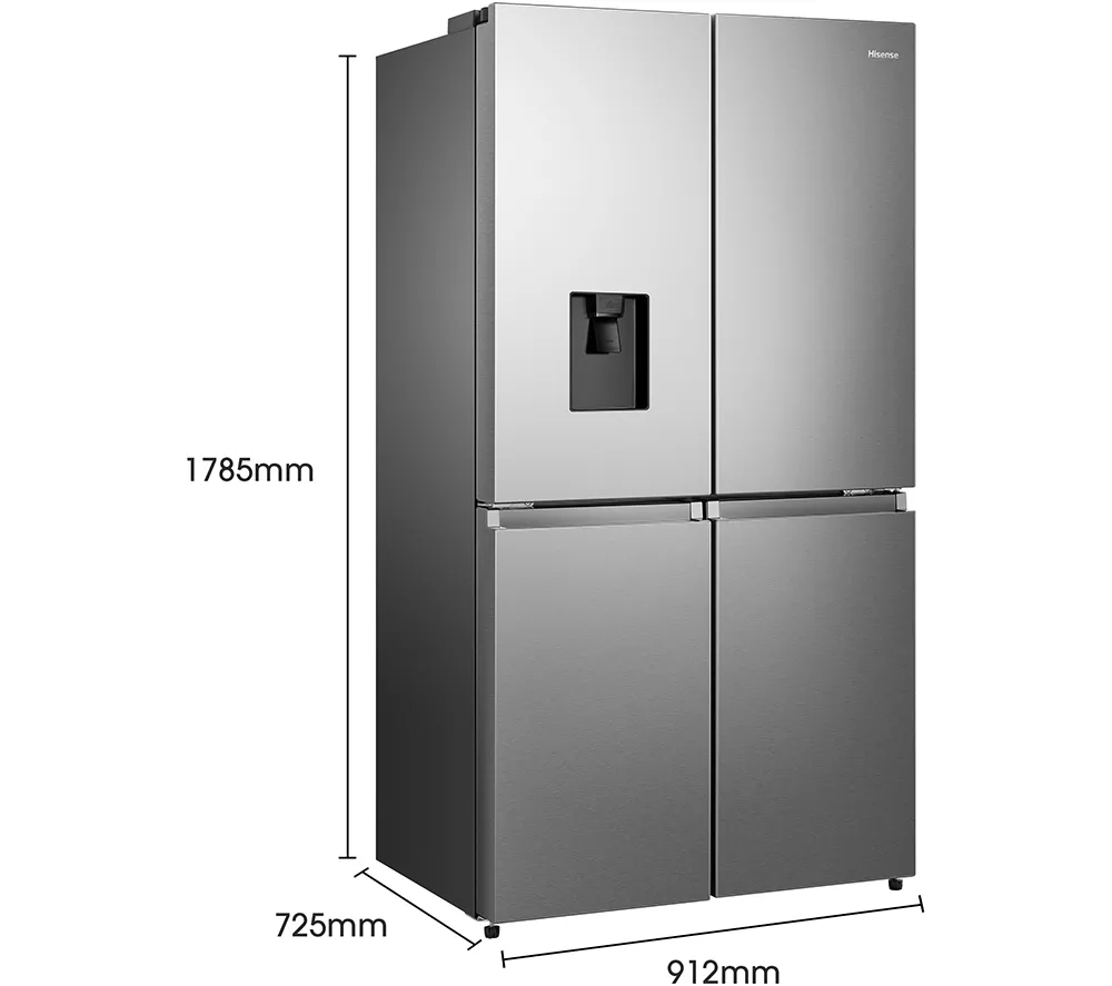 HISENSE PureFlat RQ758N4SWSE Smart Fridge Freezer - Stainless Steel
