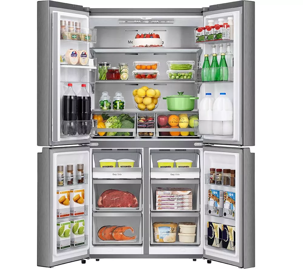 HISENSE PureFlat RQ758N4SWSE Smart Fridge Freezer - Stainless Steel