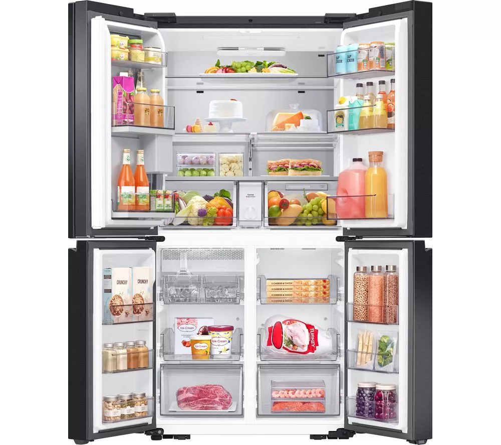 SAMSUNG Family Hub with AI Vision RF65DG9H0EB1EU Smart Fridge Freezer - Black