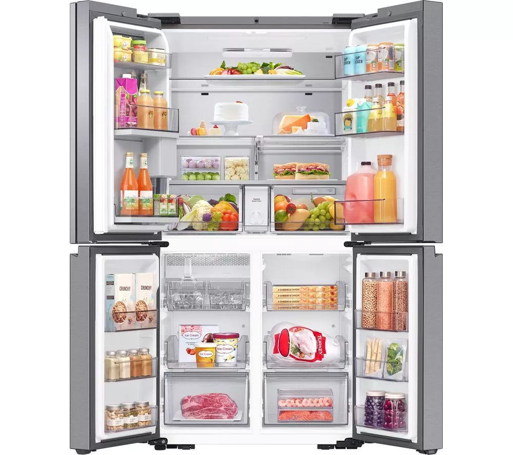 SAMSUNG Family Hub with AI Vision RF65DG9H0ESREU Smart Fridge Freezer - Silver