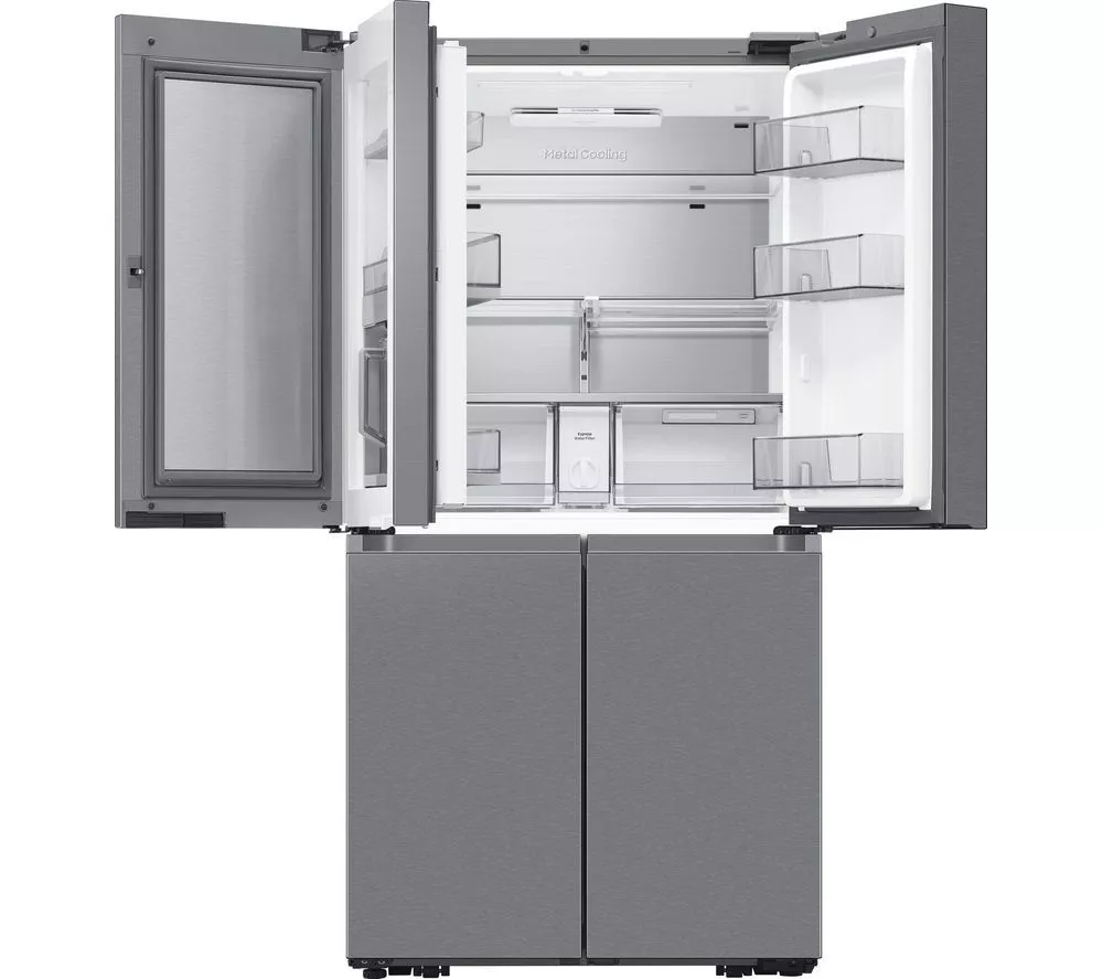 SAMSUNG Family Hub with AI Vision RF65DG9H0ESREU Smart Fridge Freezer - Silver