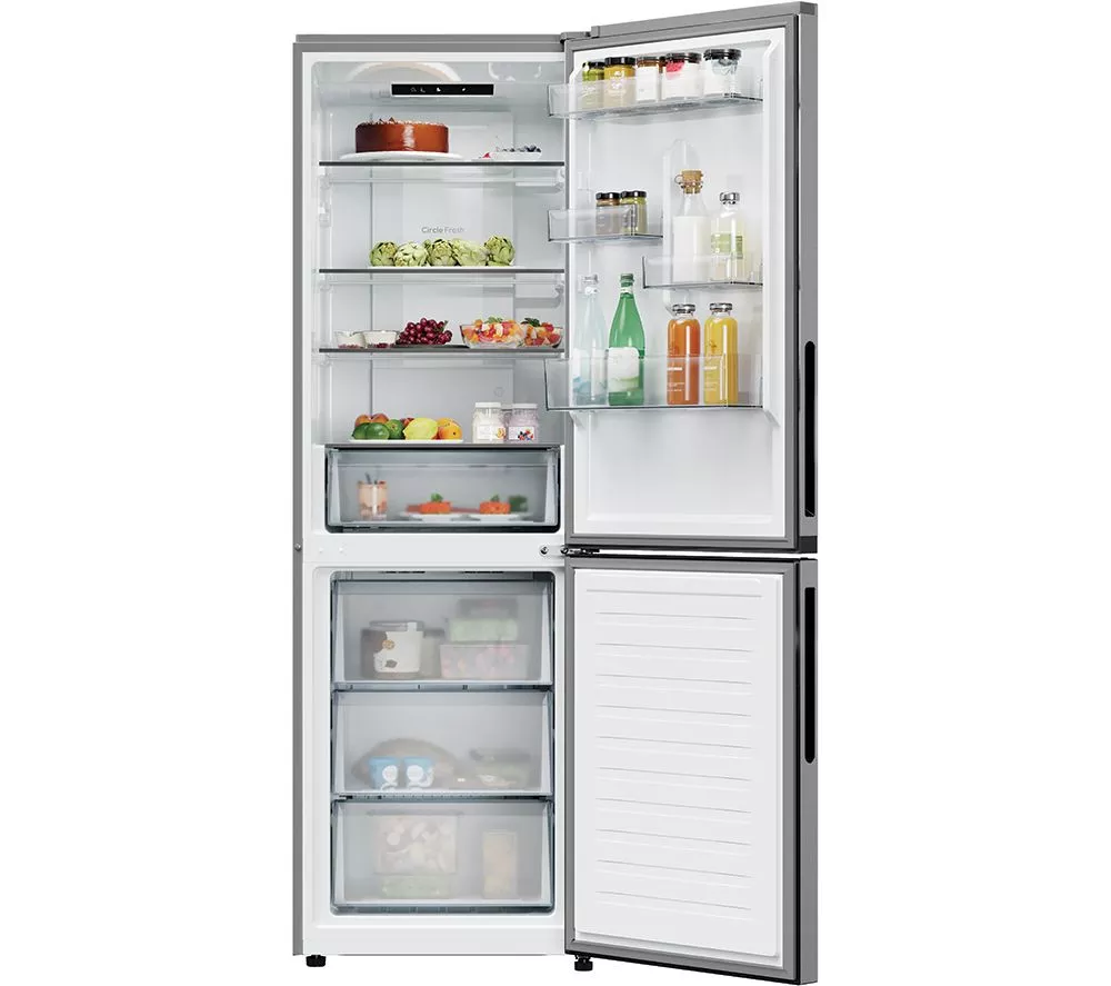 HOOVER HONCQ2T618EXK 60 40 Fridge Freezer - Silver