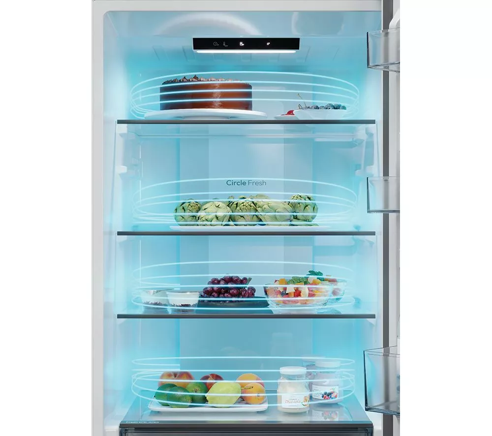 HOOVER HONCQ2T618EXK 60 40 Fridge Freezer - Silver