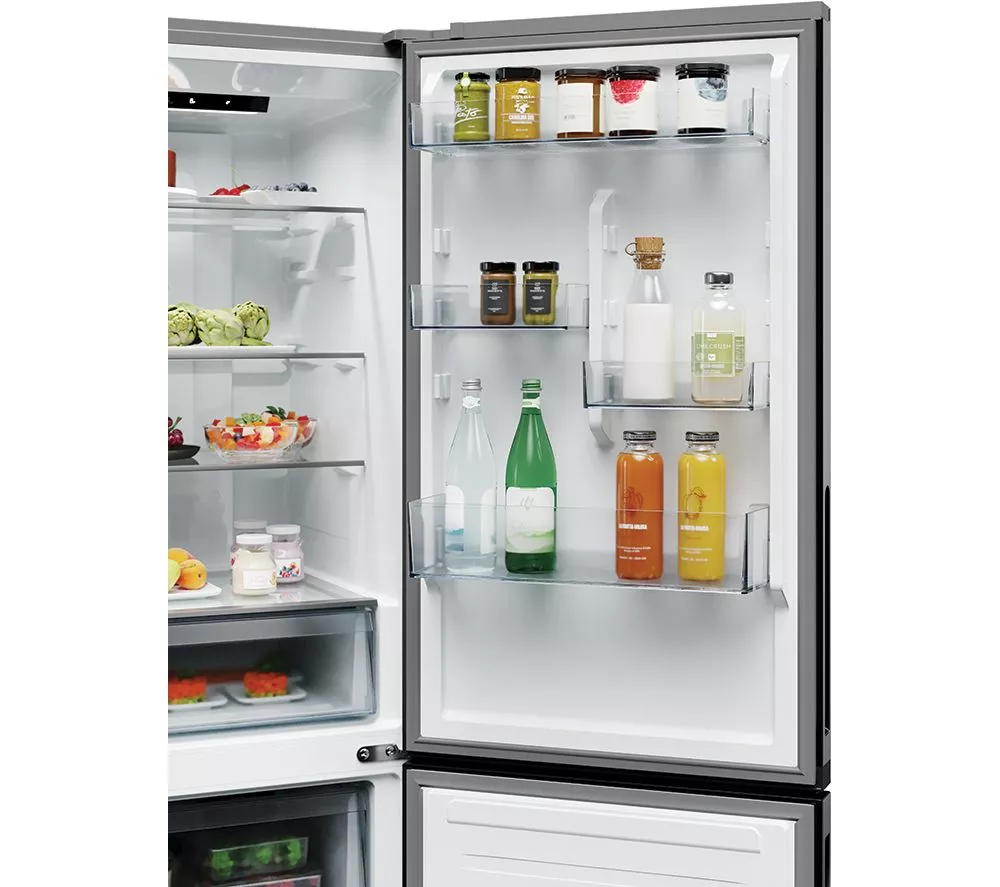 HOOVER HONCQ2T618EXK 60 40 Fridge Freezer - Silver