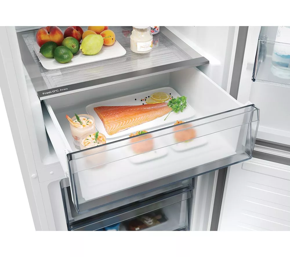 HOOVER HONCQ2T618EXK 60 40 Fridge Freezer - Silver