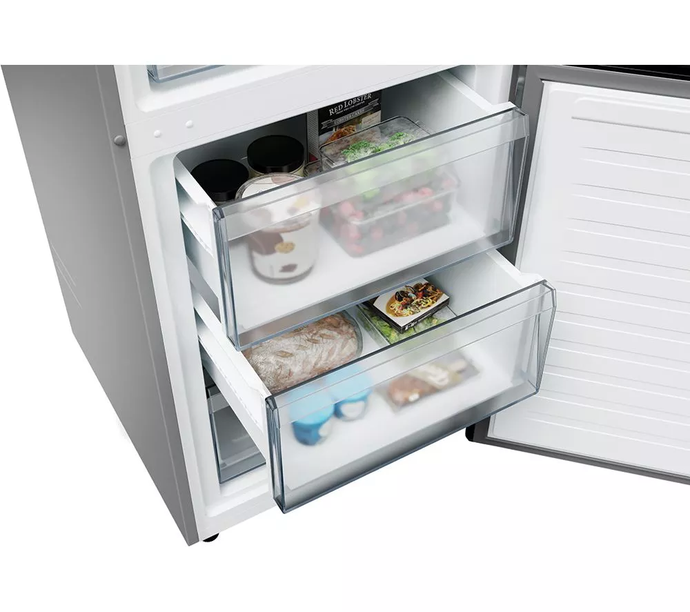 HOOVER HONCQ2T618EXK 60 40 Fridge Freezer - Silver