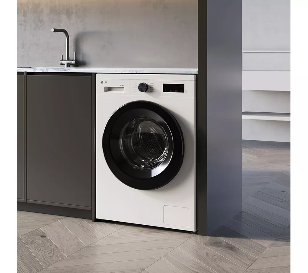 LG X10 Series Direct Drive F4X1009NWK WiFi-enabled 9 kg 1400 Spin Washing Machine - White