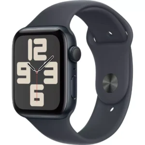 APPLE Watch SE (2023) - 44 mm Silver Aluminium Case with Storm Blue Sport Band S M