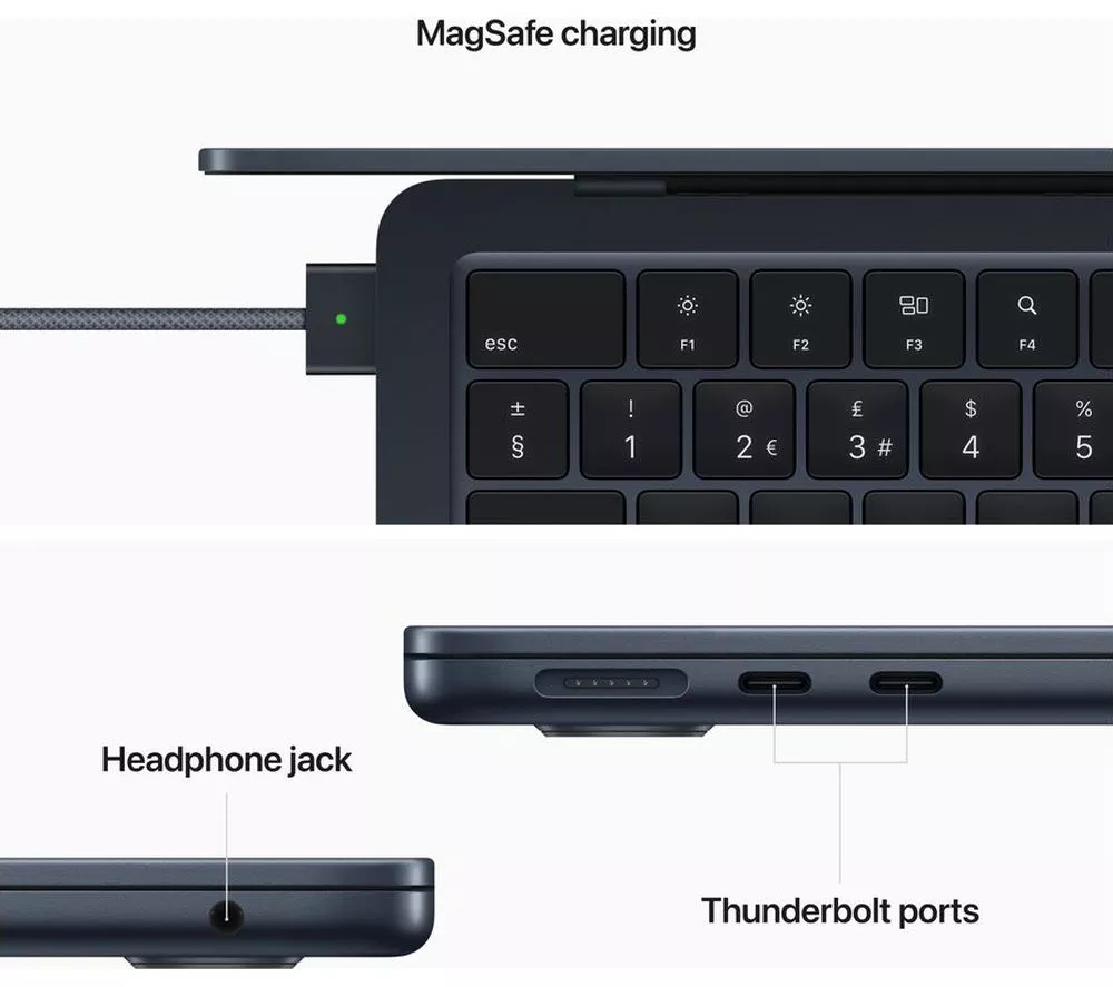 APPLE MacBook Air 13.6" (2022) - M2 256 GB SSD Midnight