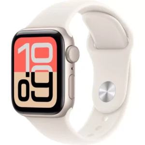 APPLE Watch SE Cellular (2023) - 40 mm Starlight Aluminium Case with Starlight Sport Band S M
