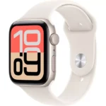 APPLE Watch SE (2023) - 44 mm Starlight Aluminium Case with Starlight Sport Band  M L