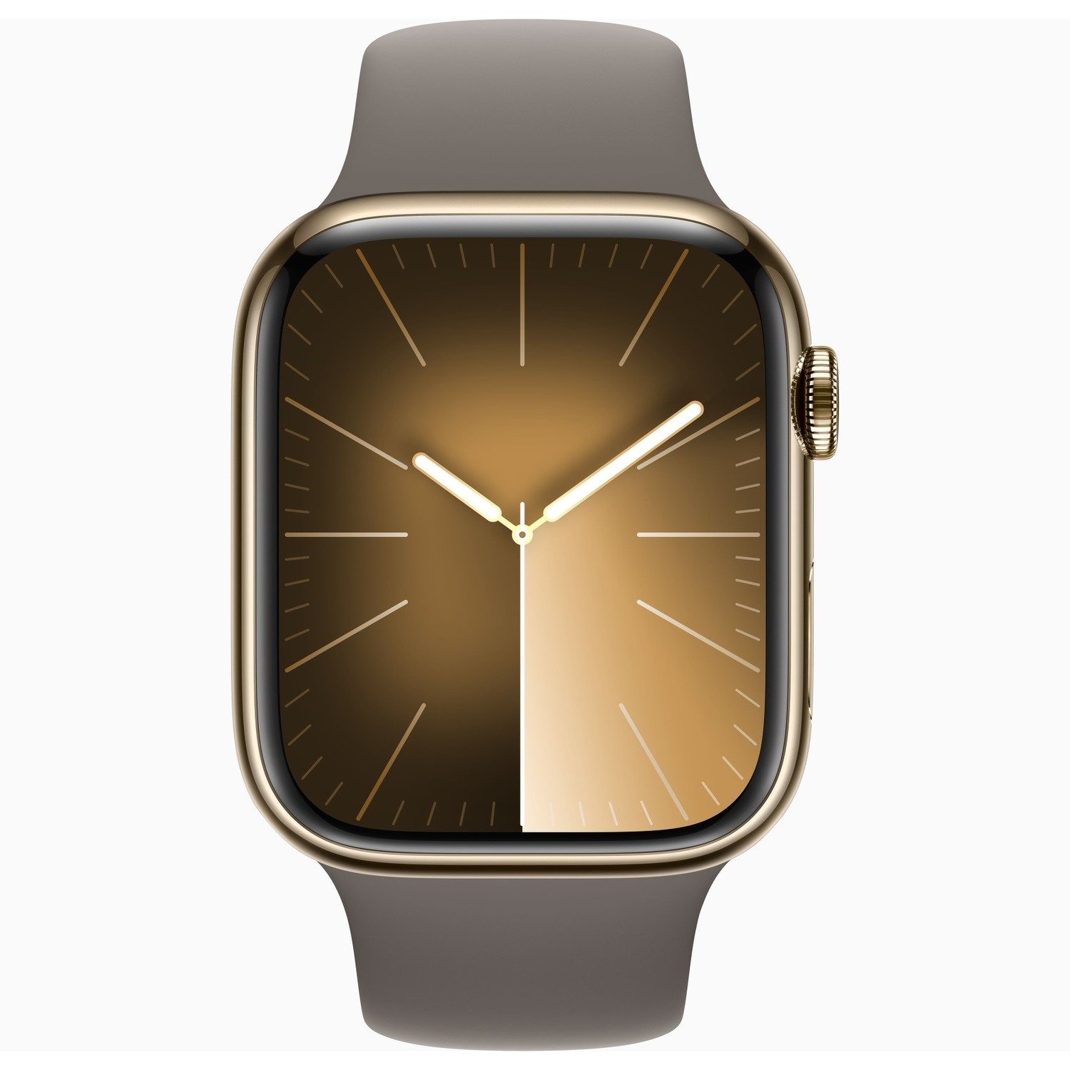 APPLE Watch Series 9 Cellular - 45 mm Gold Stainless Steel Case with Clay Sport Band S M