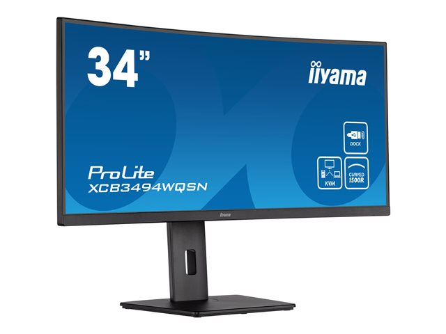 IIYAMA ProLite XCB3494WQSN-B5 Wide Quad HD 34" VA LCD Curved Monitor - Black