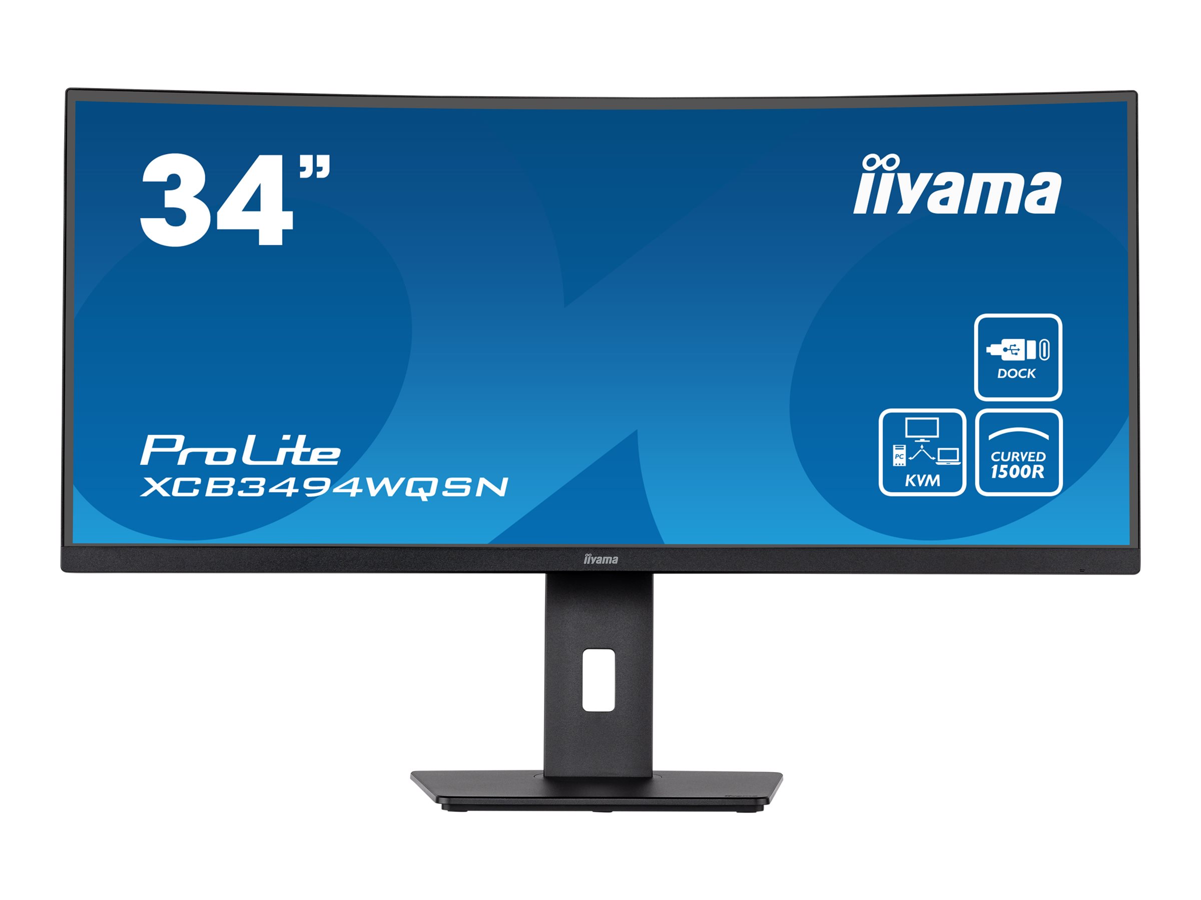 IIYAMA ProLite XCB3494WQSN-B5 Wide Quad HD 34" VA LCD Curved Monitor - Black
