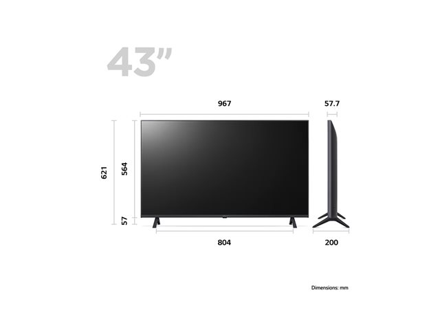 LG 43UR78006LK 43" Smart 4K Ultra HD HDR LED TV