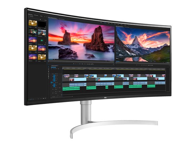 LG 38WN95C-W Quad HD 38" Curved IPS Monitor - White