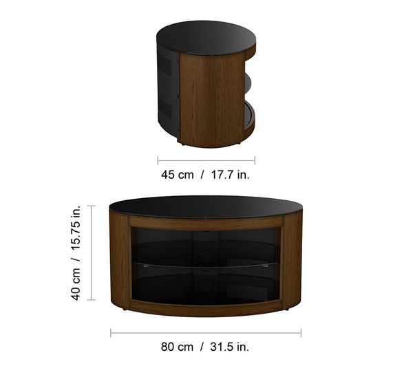 AVF Buckingham 800 mm TV Stand - Walnut