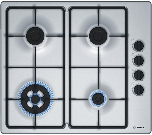 BOSCH PBH6B5B60 58 cm Gas Hob - Stainless Steel