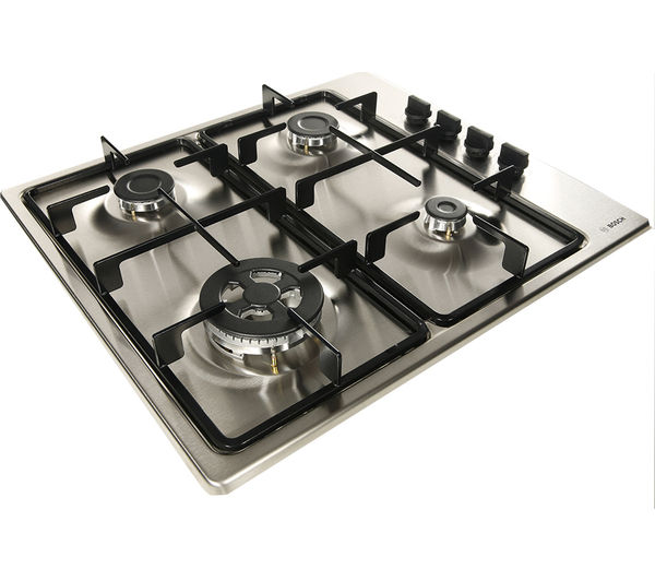 BOSCH PBH6B5B60 58 cm Gas Hob - Stainless Steel
