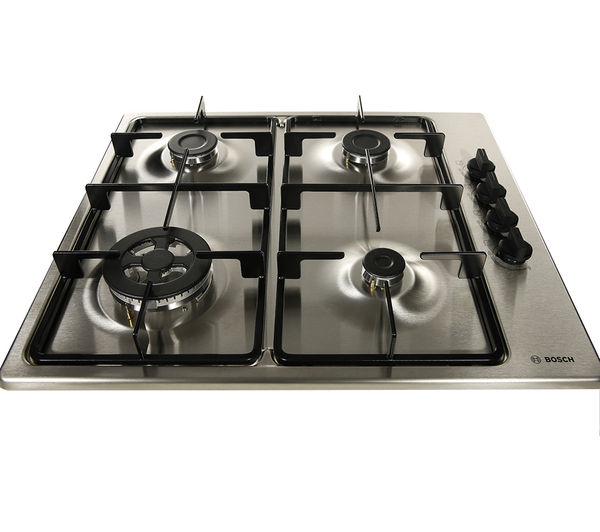 BOSCH PBH6B5B60 58 cm Gas Hob - Stainless Steel