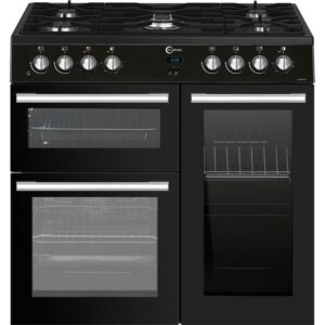 FLAVEL MLN9FRK 90 cm Dual Fuel Range Cooker - Black