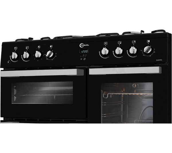 FLAVEL MLN9FRK 90 cm Dual Fuel Range Cooker - Black