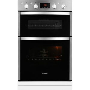 INDESIT Aria DDD5340CIX Electric Double Oven - Stainless Steel
