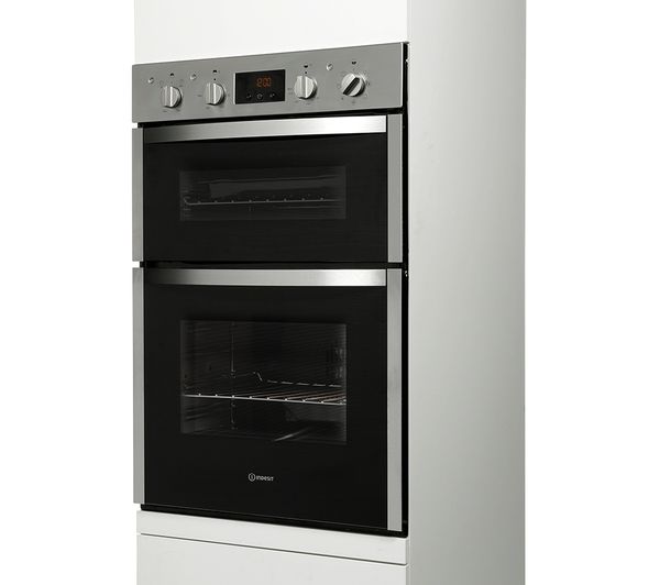 INDESIT Aria DDD5340CIX Electric Double Oven - Stainless Steel
