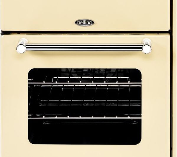 BELLING Kensington 90DFT Dual Fuel Range Cooker - Cream & Chrome