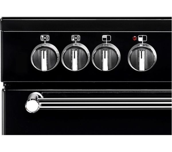 BELLING Kensington 90E Electric Ceramic Range Cooker - Black & Chrome