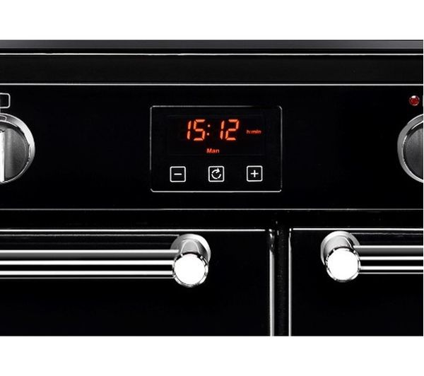 BELLING Kensington 90E Electric Ceramic Range Cooker - Black & Chrome