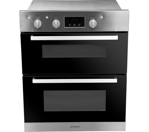 INDESIT Aria IDU 6340 IX Electric Built-under Double Oven - Stainless Steel