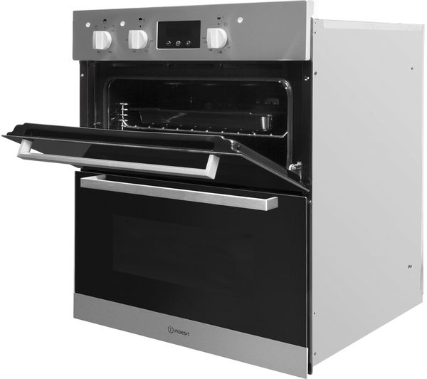 INDESIT Aria IDU 6340 IX Electric Built-under Double Oven - Stainless Steel