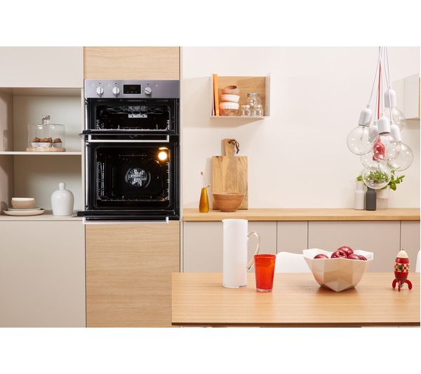 INDESIT Aria IDD 6340 IX Electric Double Oven - Stainless Steel