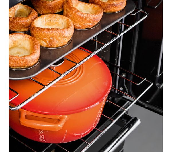 RANGEMASTER Professional+ 110 Dual Fuel Range Cooker - Stainless Steel & Chrome