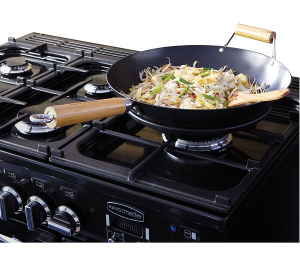 RANGEMASTER Professional+ 110 Dual Fuel Range Cooker - Stainless Steel & Chrome