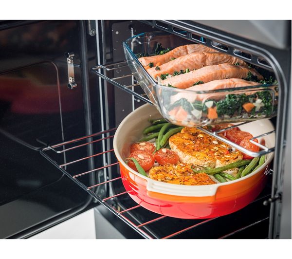 RANGEMASTER Professional Deluxe 100 Dual Fuel Range Cooker - Stainless Steel & Chrome