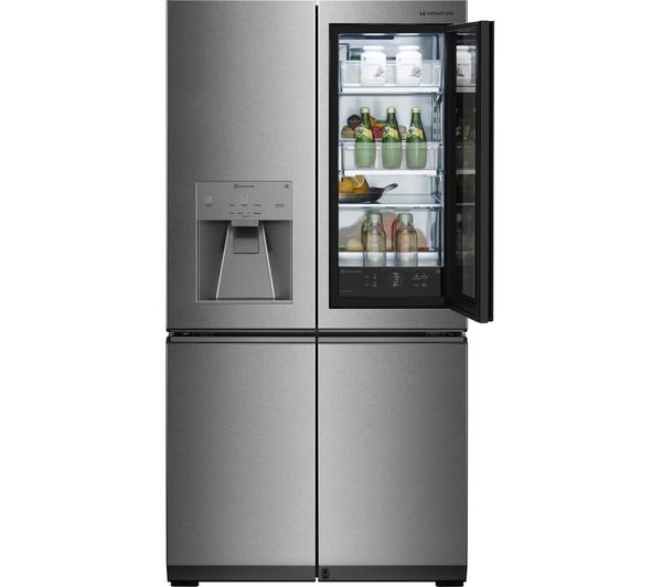 LG SIGNATURE InstaView LSR100 Smart 60 40 Fridge Freezer - Stainless Steel