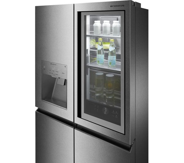 LG SIGNATURE InstaView LSR100 Smart 60 40 Fridge Freezer - Stainless Steel