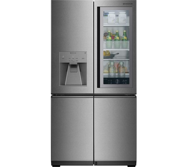 LG SIGNATURE InstaView LSR100 Smart 60 40 Fridge Freezer - Stainless Steel