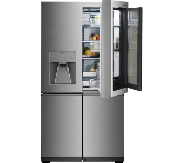 LG SIGNATURE InstaView LSR100 Smart 60 40 Fridge Freezer - Stainless Steel