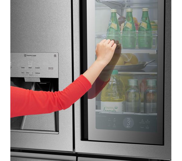 LG SIGNATURE InstaView LSR100 Smart 60 40 Fridge Freezer - Stainless Steel