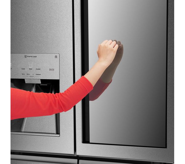 LG SIGNATURE InstaView LSR100 Smart 60 40 Fridge Freezer - Stainless Steel