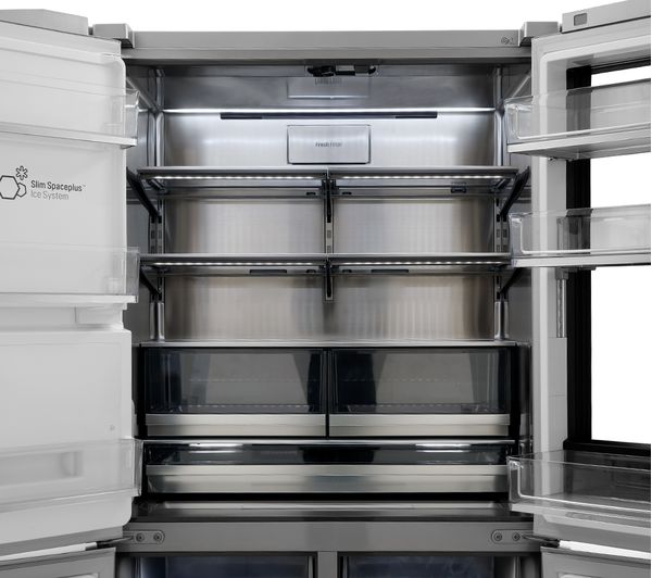 LG SIGNATURE InstaView LSR100 Smart 60 40 Fridge Freezer - Stainless Steel
