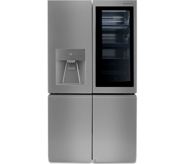 LG SIGNATURE InstaView LSR100 Smart 60 40 Fridge Freezer - Stainless Steel