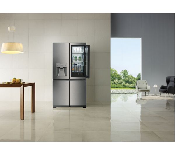 LG SIGNATURE InstaView LSR100 Smart 60 40 Fridge Freezer - Stainless Steel